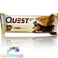 Quest Bar Protein Bar S'mores Flavor - A high-protein bar with natural aromas of baked sugar foams with chocolate and crackers,