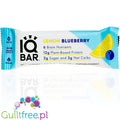 IQ Bar Lemon Blueberry Brain & Body plant protein bar with Lion's Mane, MCTs, Omega-3, flavonoids, vitamin-E and choline