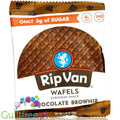 Rip Van Wafels Chocolate Brownie 140kcal - holenderski stroopwafel 80% mniej cukru, smak czekoladowego brownie by Rip Van (rip-van-wafels-chocolate-brownie-140kcal-holenderski-stroopwafel-80-mniej-cukru-smak-czekoladowego-brownie)