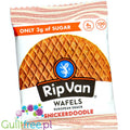 Rip Van Wafels Snickerdoodle 120kcal - holenderski stroopwafel 80% mniej cukru, smak ciastka cynamonowego