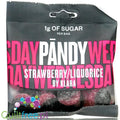 Pandy Candy Strawberry Liquorice - błonnikowe żelki bez cukru 45% mniej kalorii, Lukrecja Truskawkowa by Pandy Protein (pandy-candy-strawberry-liquorice-blonnikowe-zelki-bez-cukru-45-mniej-kalorii-lukrecja-truskawkowa)