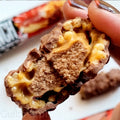 Warrior Crunch Peanut Butter Cup protein bar with crunchy crispies