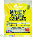 Olimp Whey Protein Complex White Chocolate Raspberry - spróbuj kultowego smaku białka! saszetka 35g by Olimp (olimp-whey-protein-complex-white-chocolate-raspberry-sprobuj-kultowego-smaku-bialka-saszetka-35g)