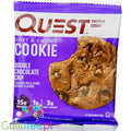 Quest Protein Cookie Double Chocolate Chip - czekoladowe ciastko białkowe z kawałkami czekolady