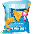 Legendary Popped Protein Chips, Ranch - chipsy proteinowe 20g białka, Zioła & Śmietanka