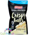 Ehrmann Protein Crispy Weisser Schokolade Balls - chrupkie kuleczki w polewie białkowej z białej czekolady