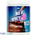 Rocka Nutrition NO WHEY PRO Chocolate 750g - wegańska odżywka białkowa z B12 i aminokwasami, bez cukru, soi i glutenu