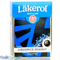 Läkerol Licorice Seasalt 75g - fińska lukrecja bez cukru z solą morską