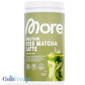 More Nutrition Protein Iced Matcha Latte 500g - protein matcha green tea without sugar 20g protein