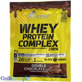 Olimp Whey Protein Complex 100% Double Chocolate, sachet, protein supplement (Double Chocolate flavor)