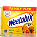 Weetabix Family Pack 48 pieces - pressed whole grain breakfast cereal in briquettes with iron and vitamins