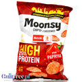 Moonsy High Protein 25%, Papryka - cieniutkie chipsy z soczewicy 50% mniej tłuszczu