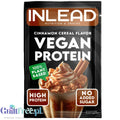 Inlead Vegan Protein Cinnamon Cereal 30g - wegańska odżywka proteinowa na bazie 4 białek roślinnych ze stewią