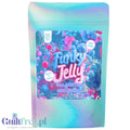 Funky Jelly Bubble Gum x 15 porcji - błękitna galaretka bez cukru, smak Guma Balonowa