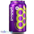 Poppi Prebiotic Soda Grape 355ml – a functional drink with fiber, stevia, and apple cider vinegar