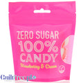 Future Candy 100% Zero Sugar Sweets, Strawberry & Cream - truskawkowo-śmietankowe landrynki bez cukru