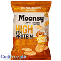 Moonsy High Protein 27%, Pieczony Kurczak - cieniutkie chipsy z soczewicy 50% mniej tłuszczu