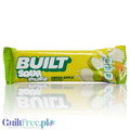 Guiltfree baton proteinowy Built Sour Puff Green Apple Crush w żółtym opakowaniu z grafiką zielonych jabłek