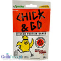 Chick & Go Chilli – suszony kurczak z ostrą papryką, jerky drobiowe mięsna przekąska by Chick & Go (chickgo-suszony-kurczak-o-smaku-papryki-chili-30-g)