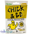 Chick & Go Honey & Mustard – suszony kurczak z miodem i musztardą, jerky drobiowe mięsna przekąska by Chick & Go (chickgo-suszony-kurczak-o-smaku-miodowo-musztardowym-30g)