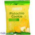 Guiltfree ciastko owsiane Frank & Oli Vital Pistachio z białą czekoladą w zielonym opakowaniu bez glutenu i cukru