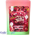 Opakowanie galaretki bez cukru Guiltfree Funky Jelly o smaku poziomkowym z naturalnymi barwnikami