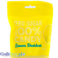 Opakowanie Guiltfree Future Candy Lemon Sherbet, żółte torebki z landrynkami bez cukru o smaku cytrynowym.