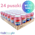 Zgrzewka 24 puszek napoju Pepsi Raspberry Ripple Zero Sugar o smaku malinowo-waniliowym od Guiltfree