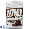 Opakowanie odżywki białkowej Guiltfree Per4m Whey Advanced Protein o smaku podwójnej czekolady, 900g.
