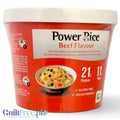 Wegańskie danie instant Guiltfree Power Rice o smaku wołowiny z ryżem proteinowym i warzywami w czerwonym kubku