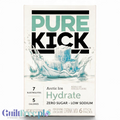 Opakowanie Guiltfree Pure Kick Hydrate Arctic Ice, napój elektrolitowy w saszetkach bez cukru o smaku blue raspberry.