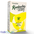 Opakowanie Guiltfree TEAZEN Kombucha Lemon w saszetkach z grafiką cytryny, koreański napój instant bez cukru