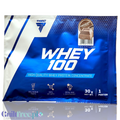 Guiltfree Trec Nutrition Whey 100 chocolate protein powder single-serving sachet, 30g whey protein concentrate