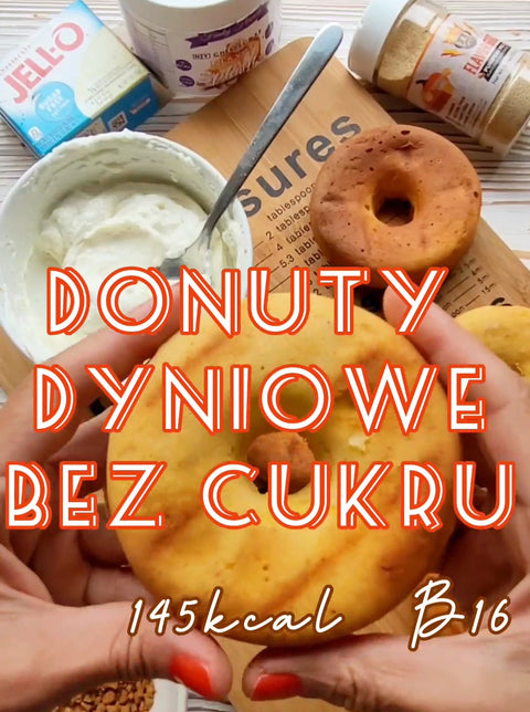 Donuty dyniowe bez cukru - przepis