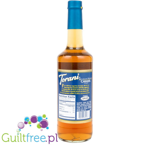 Torani Sugar Free Caramel Syrup - Sugar free caramel syrup, contains sweeteners