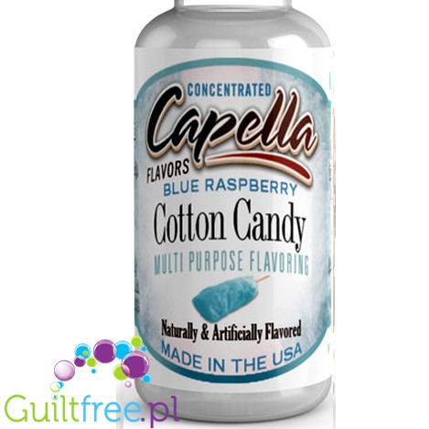 Capella Flavors Blue Raspberry Cotton Candy Flavor Concentrate - Refined sugar-free and fat-free food flavors: raspberry candy