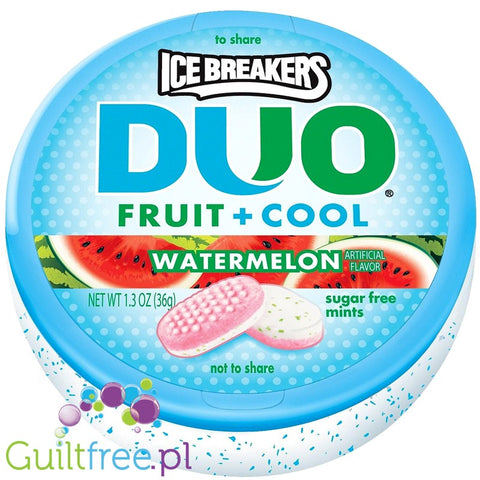 Ice Breakers Duo Watermelon sugar free mints with cooling crystals