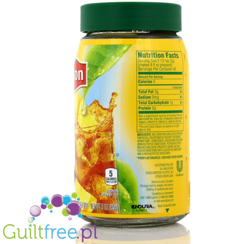 Lipton Ice Tea Zero Lemon - Ice Tea Cytrynowa bez Cukru
