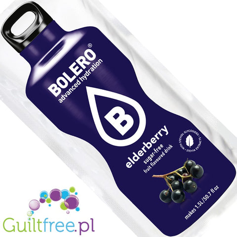 Bolero Instant Fruit Flavored Drink with sweeteners, Elderberry 