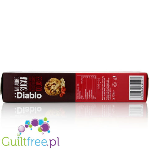 Diablo Cookies with corn & oat flakes with gooseberry