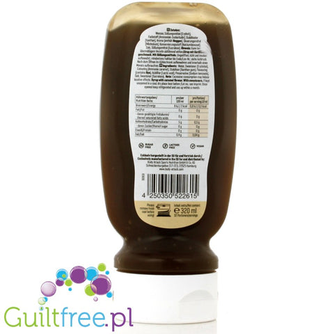 Body Attack Caramel Sirup - Caramel-sweet dessert sugar syrup, contains sweeteners