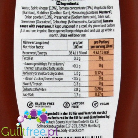 Body Attack Tomato Ketchup Sauce 