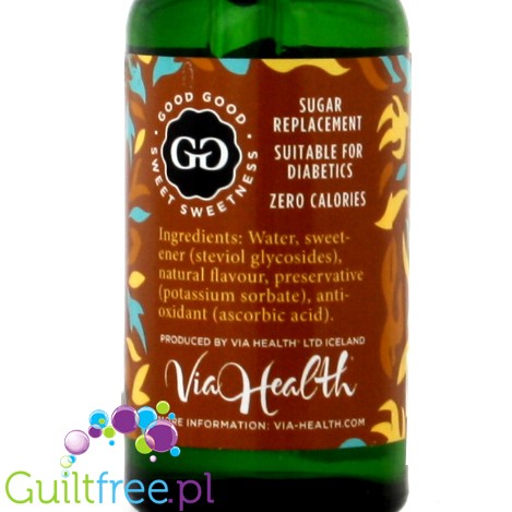 Good good sweet drops of stevia, vanilla flavor