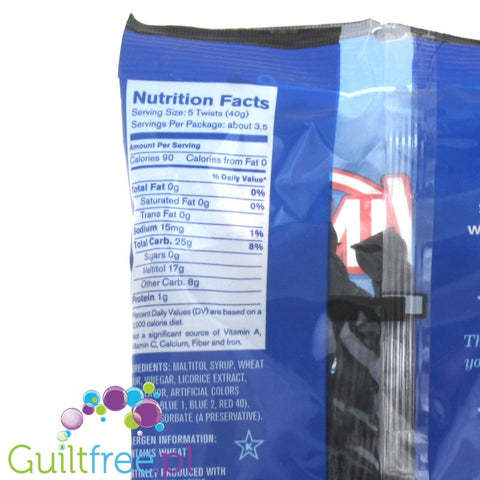 Red Vines Sugar Free Black Licorice Twists