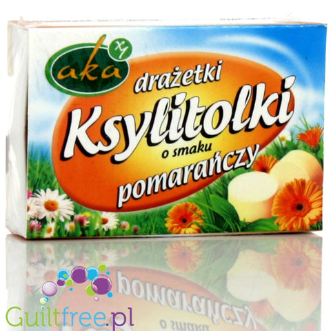Powdered orange powder pastes with acerola extract, sugar-free, xylitol