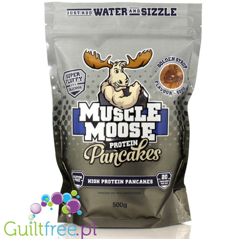 Muscle Moose protein pancakes with sweeteners