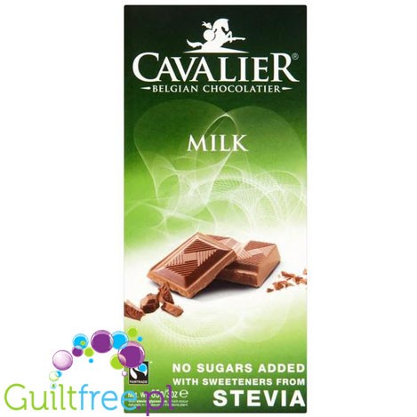 Cavalier Stevia no sugar added milk chocolate