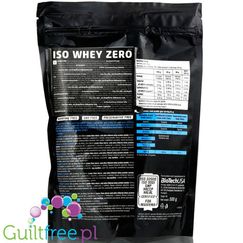 BioTech USA Iso Whey Zero 0,5kg, Coconut
