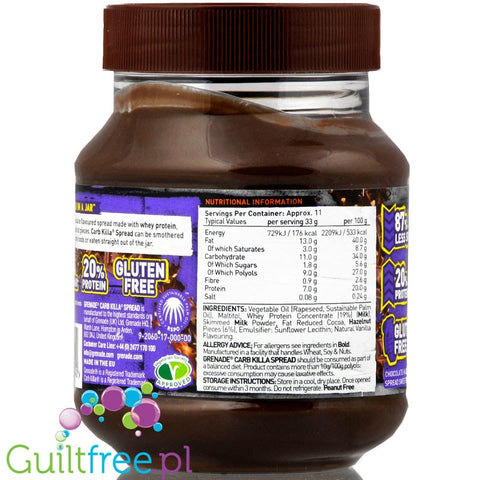 Grenade Carb Killa Protein Spread Hazel Nutter