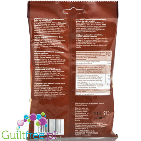 Vivil Cremelife Hazelitos Caramel sugar free candies